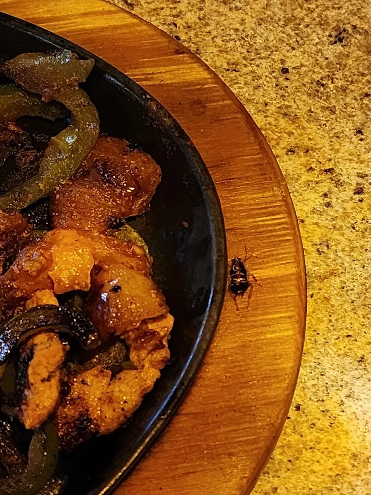 Chicken Fajitas with a Side of Cockroach